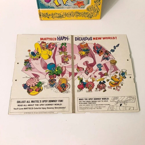 Vintage 1969 Mattel Upsy Downsy Downy Dilly Playset with Board and Book - Picture 7 of 16